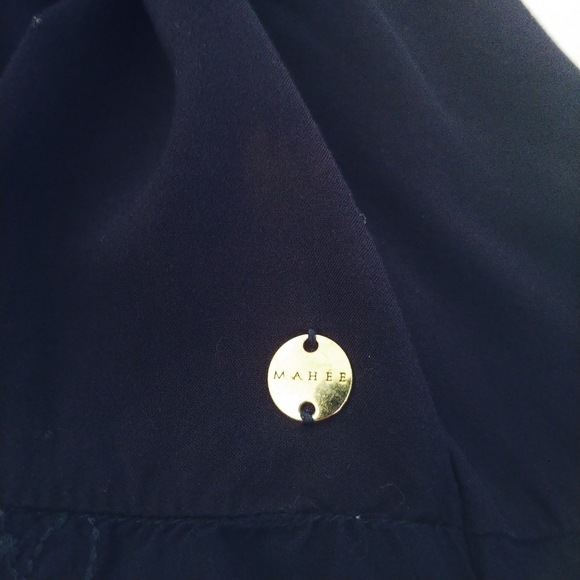 Mahée Tunic Top Lace Navy Blue L - Picture 8 of 9